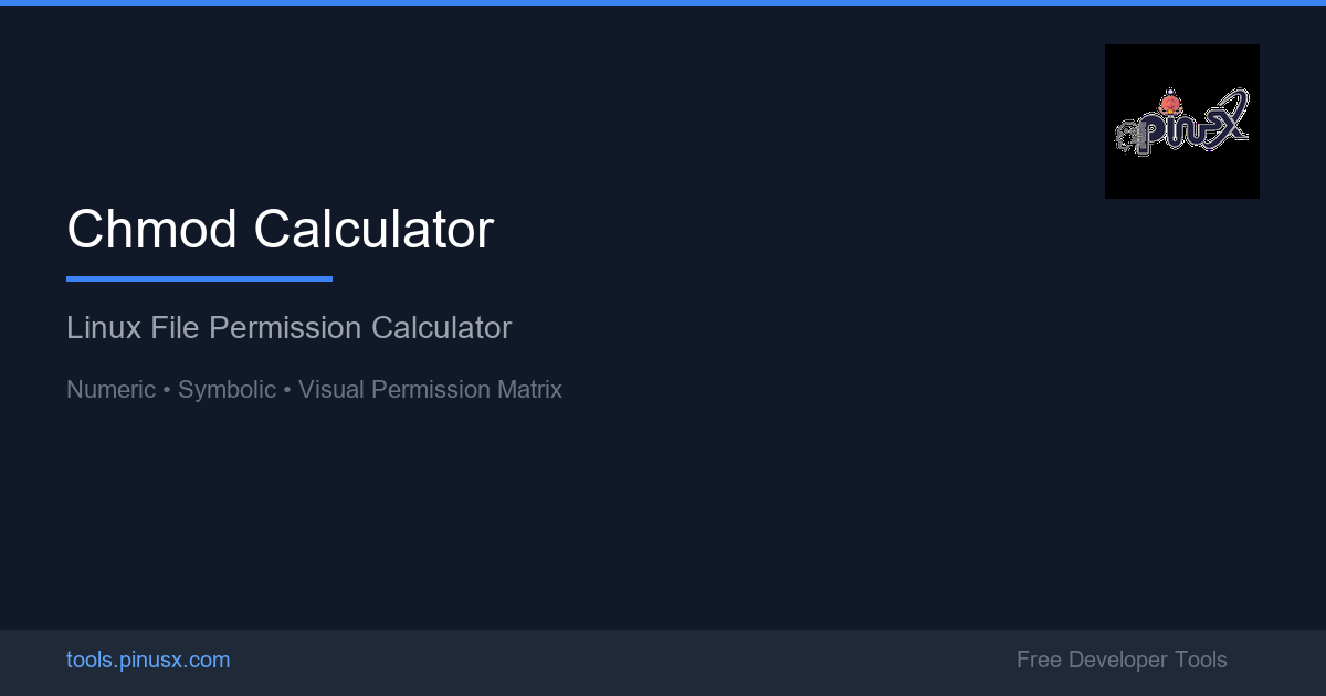 Chmod Calculator Online - Linux File Permissions Free | PinusX